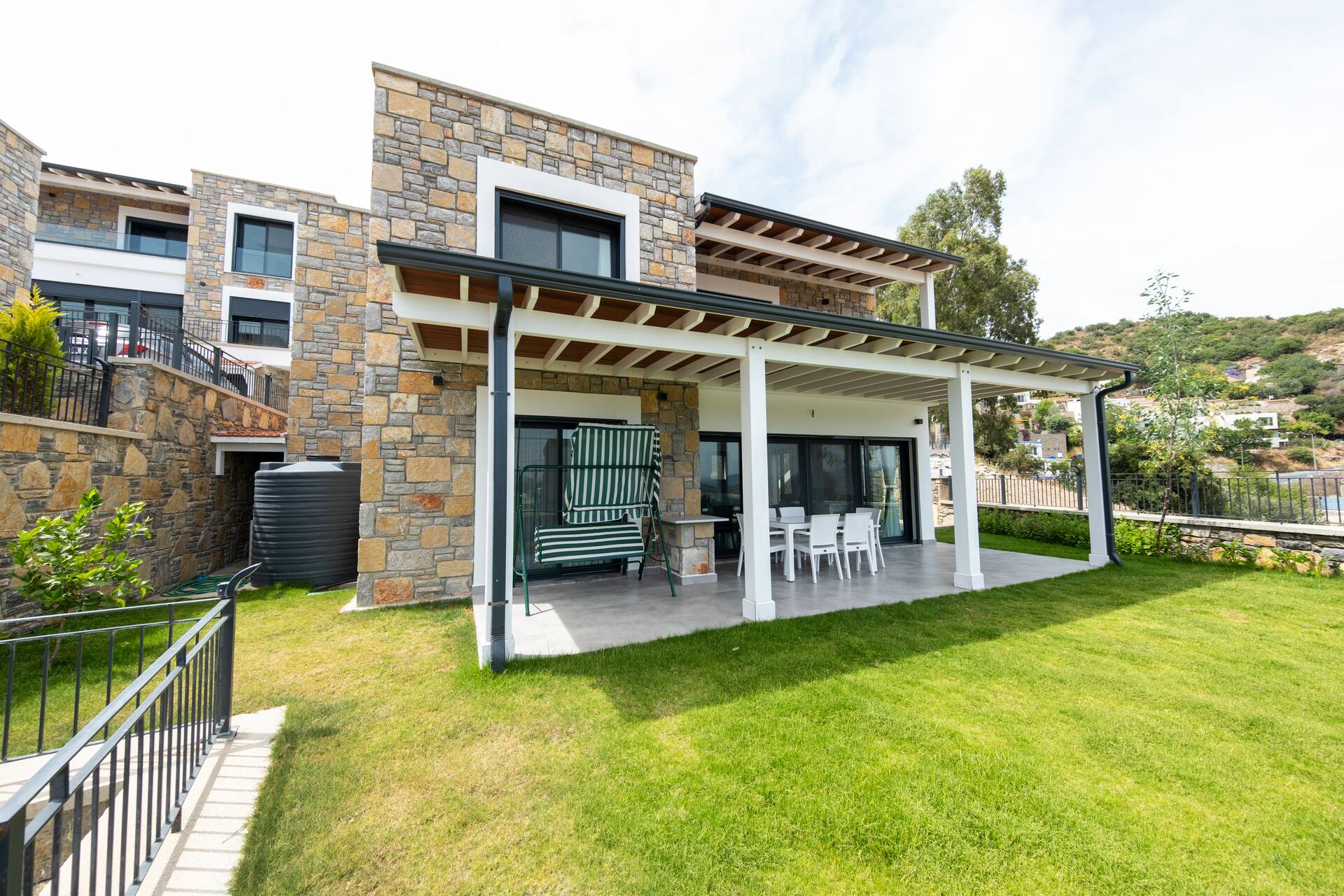 3+1 Detached Private Luxury Stone Villa in Gürece, Bodrum