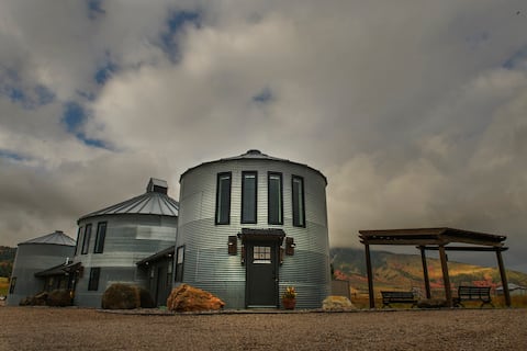 The Longhorn Silo House in Lava Hot Springs Idaho.