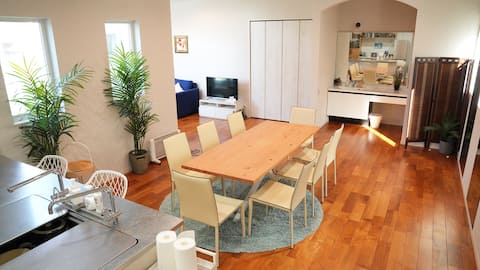 Private villa with pool 1 minute walk from Kuruwakasu | Pets allowed, BBQ allowed, seaside group sta