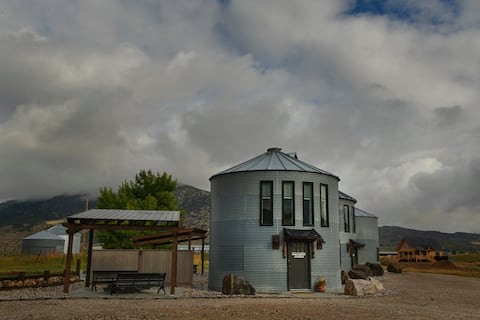 The Southern Charm silo house in Lava Hot Springs