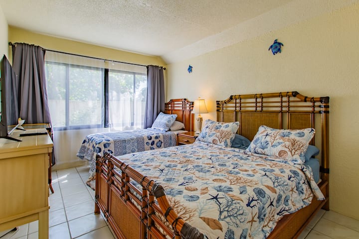 غرفة نوم الضيوف - سرير كبير وسرير واحد - تلفزيون ذكي