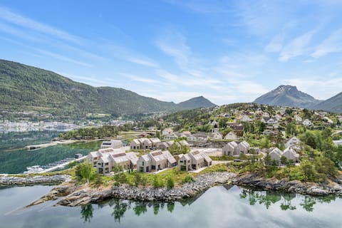 Modern house by the Fjord in Sandane, Nordfjord.