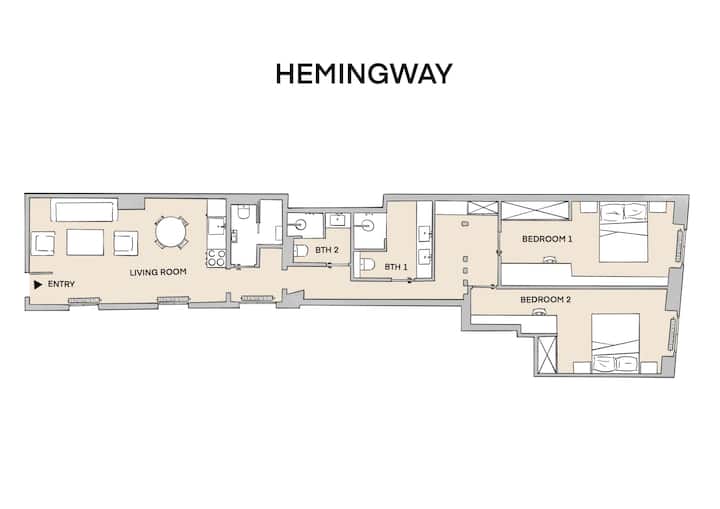 The Lander - Serviced 2BR/2BA - Saint Germain - Apartments for