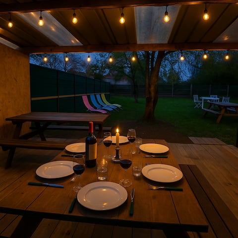 Large cottage • Air conditioning • Private garden 7 min from Chambord