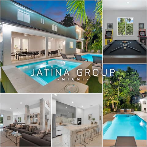 New Lux Modern w/ Pool, Jacuzzi, Billiards, B-ball