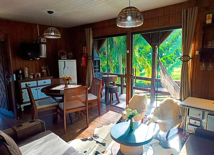 Cabana Romântica Com Jacuzzi E Vista Panorâmica - Harmonia