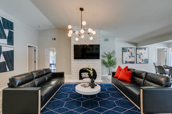 Central 5BR Home w/ Pool, Patio, and BBQ