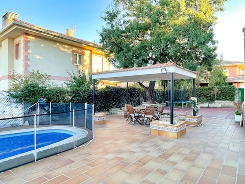 Family home in the mountains with a pool