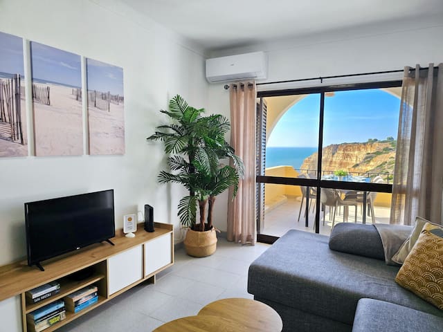 Entire home with 3 bedrooms in Carvoeiro - Golden Sun | Sunny Balcony & Sea View - Beach - AC