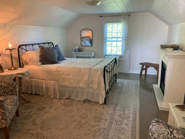 large attic bedroom