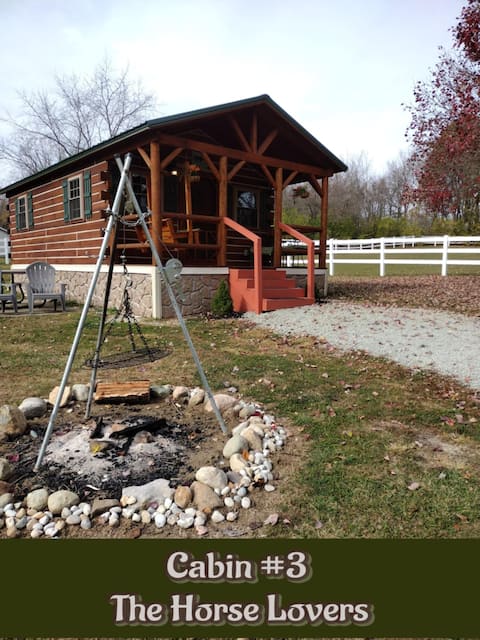 Cozy Country Log Cabin for the horse lovers