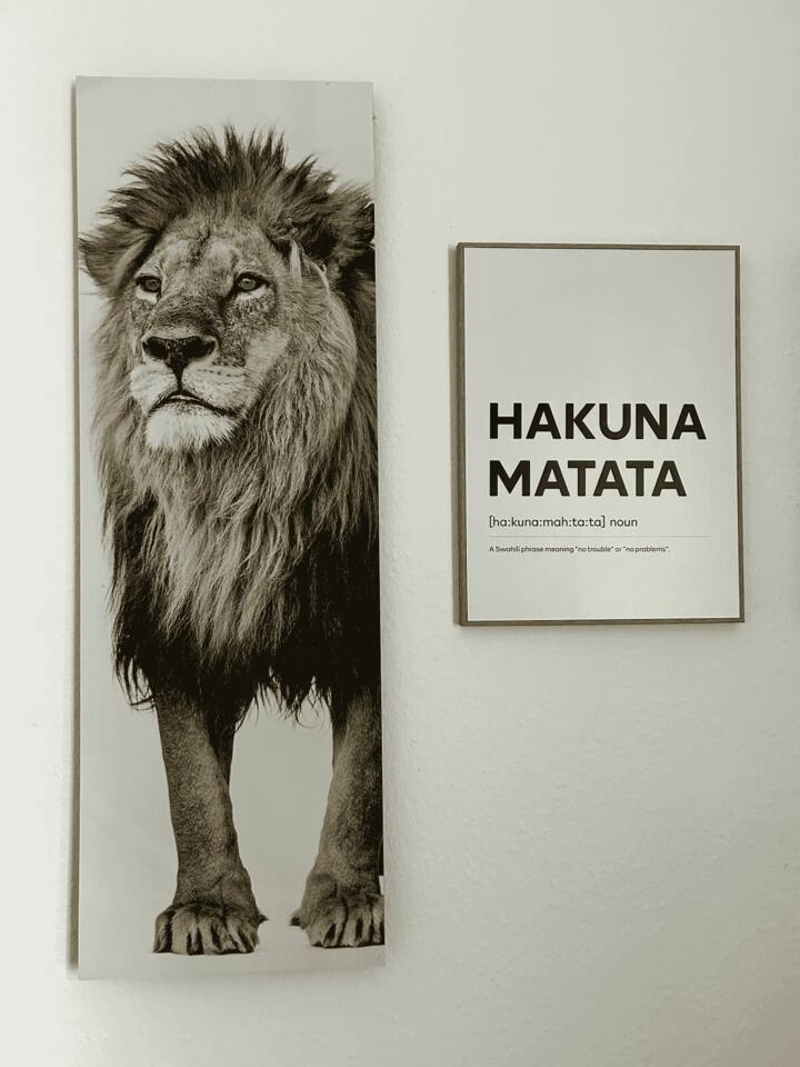 Nástenná dekorácia v priechodnej izbe