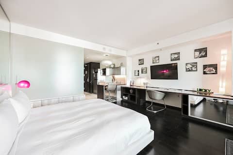 TD38* Strip View Studio/No Resort Fee/OpenBalcony