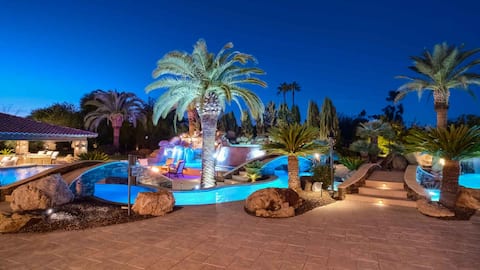 7BR in PV | Heated Lazy River, Spa, Gym & Theater