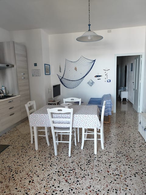 House with patio by the sea