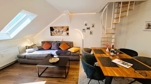 Popular Airbnb listing: Time out 2 Erfurt stylish attic apartment close to the center in Erfurt