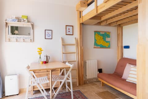 La petit Maison is a tiny house with oceanview