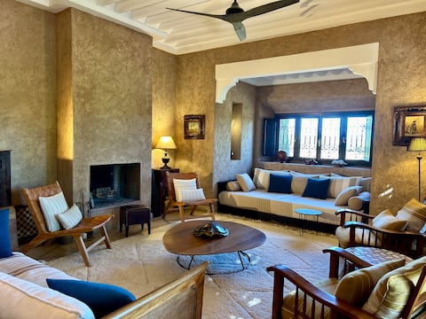 Top Airbnb: Villa Ourtane, private oasis in Oumnas, Marrakech. in Tameslohte