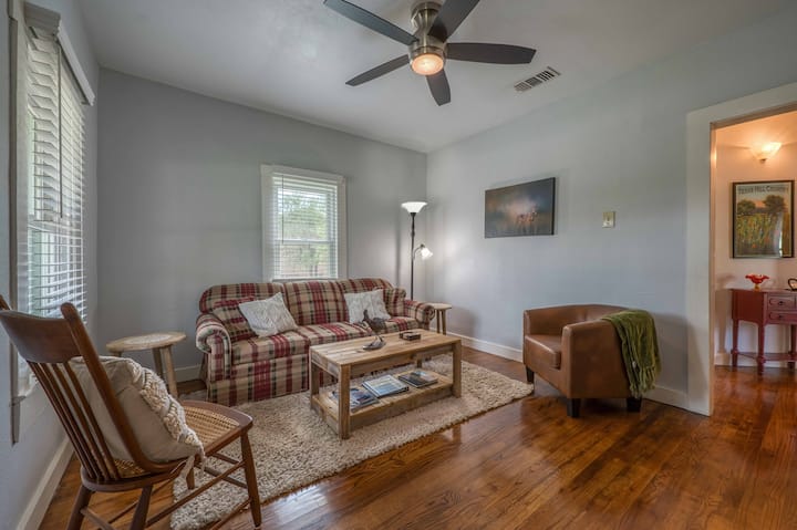 The front living area features a quality sofa sleeper (Broyhill). Linens are supplied for your stay when that extra space is needed.