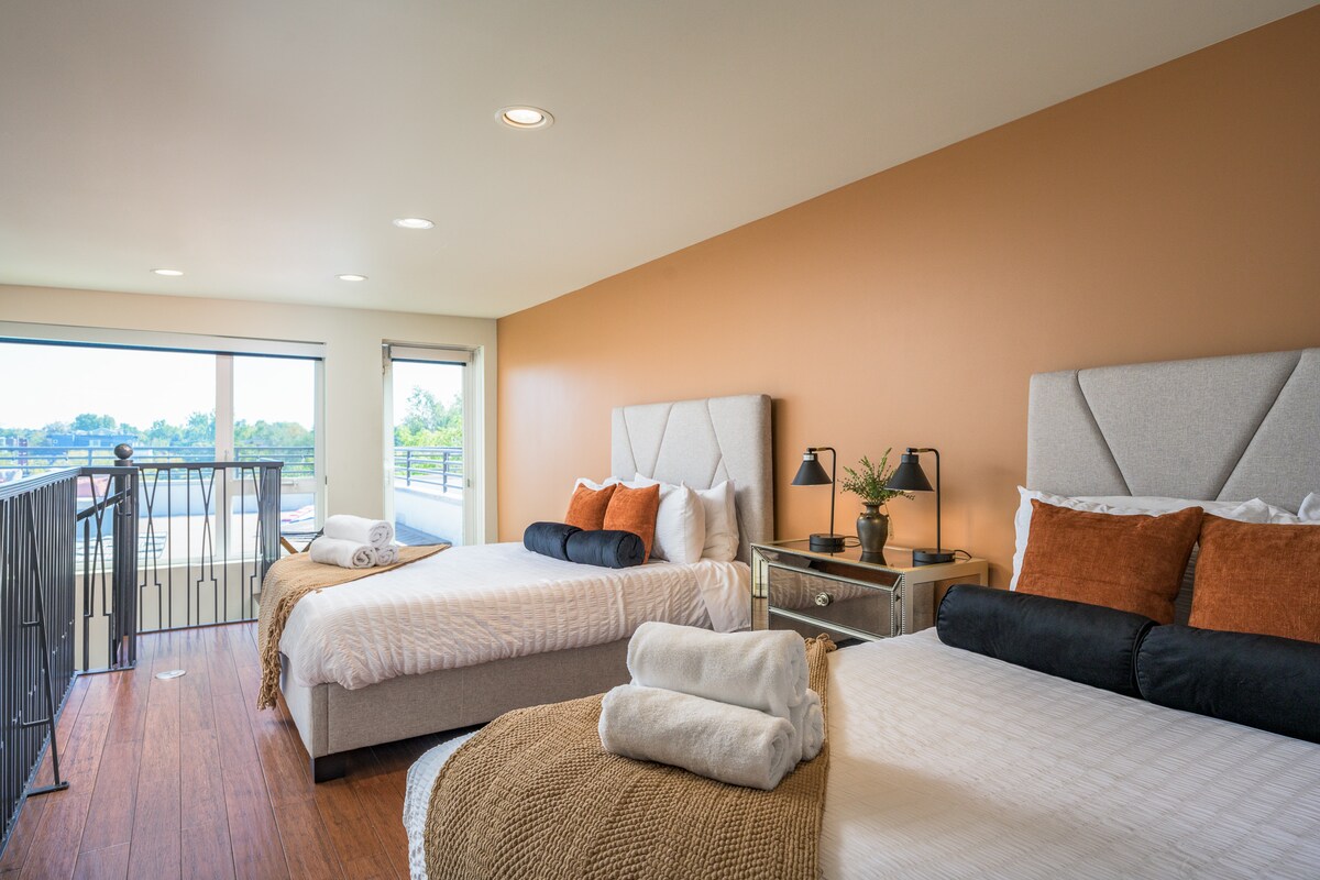 Chumba cha kulala cha 2- Queens Mbili