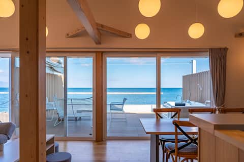 BBQコンロ、露天ジャグジー付き1棟貸し海辺の絶景ヴィラ。Beach SPA TSUDA 2Dos棟