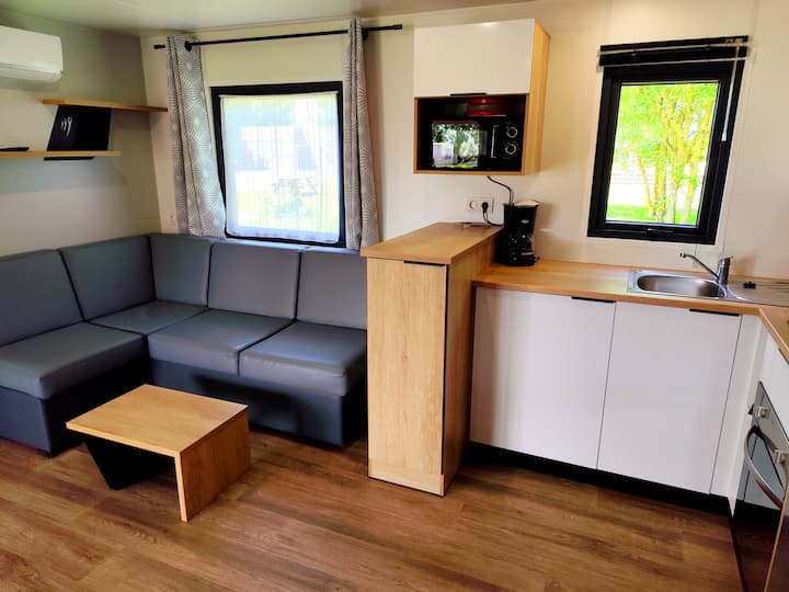 Mobil 2 Ch Camping Haie Penée Piscine Baie Somme. - Saint-Quentin-en-Tourmont