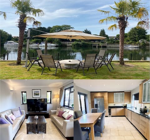 Riverside 4 Bedroom House Wraysbury Windsor 75"TV