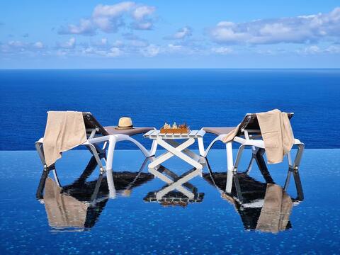 Cliffside Villa Infinity Pool & Ocean/Teide Views