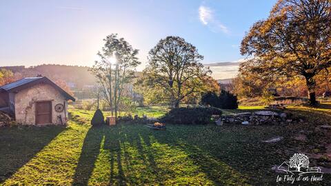 18th century farm: La Fuly from above