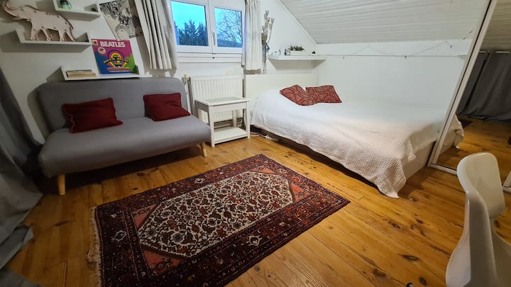 Habitación con cama doble en el primer piso