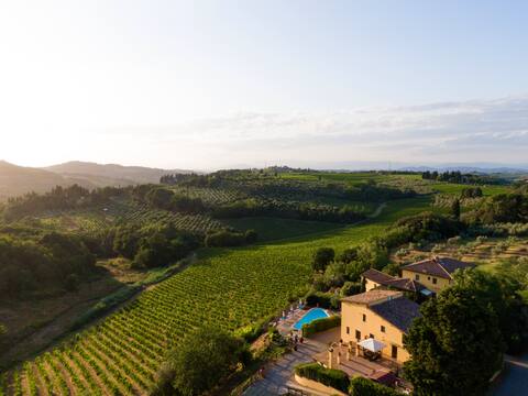 Antico Podere nel Chianti with Panoramic Pool