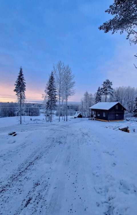 You can see Torne river and hear the rapids.