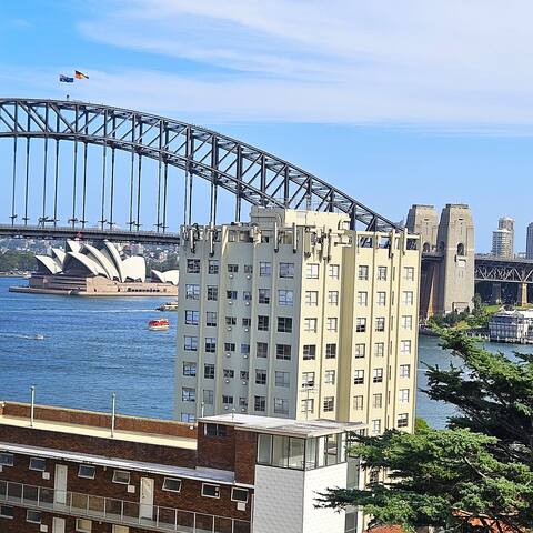 Unique tree top sanctuary with Harbour views.