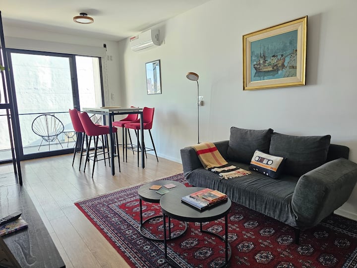 Monoambiente en Chacarita con balcón terraza