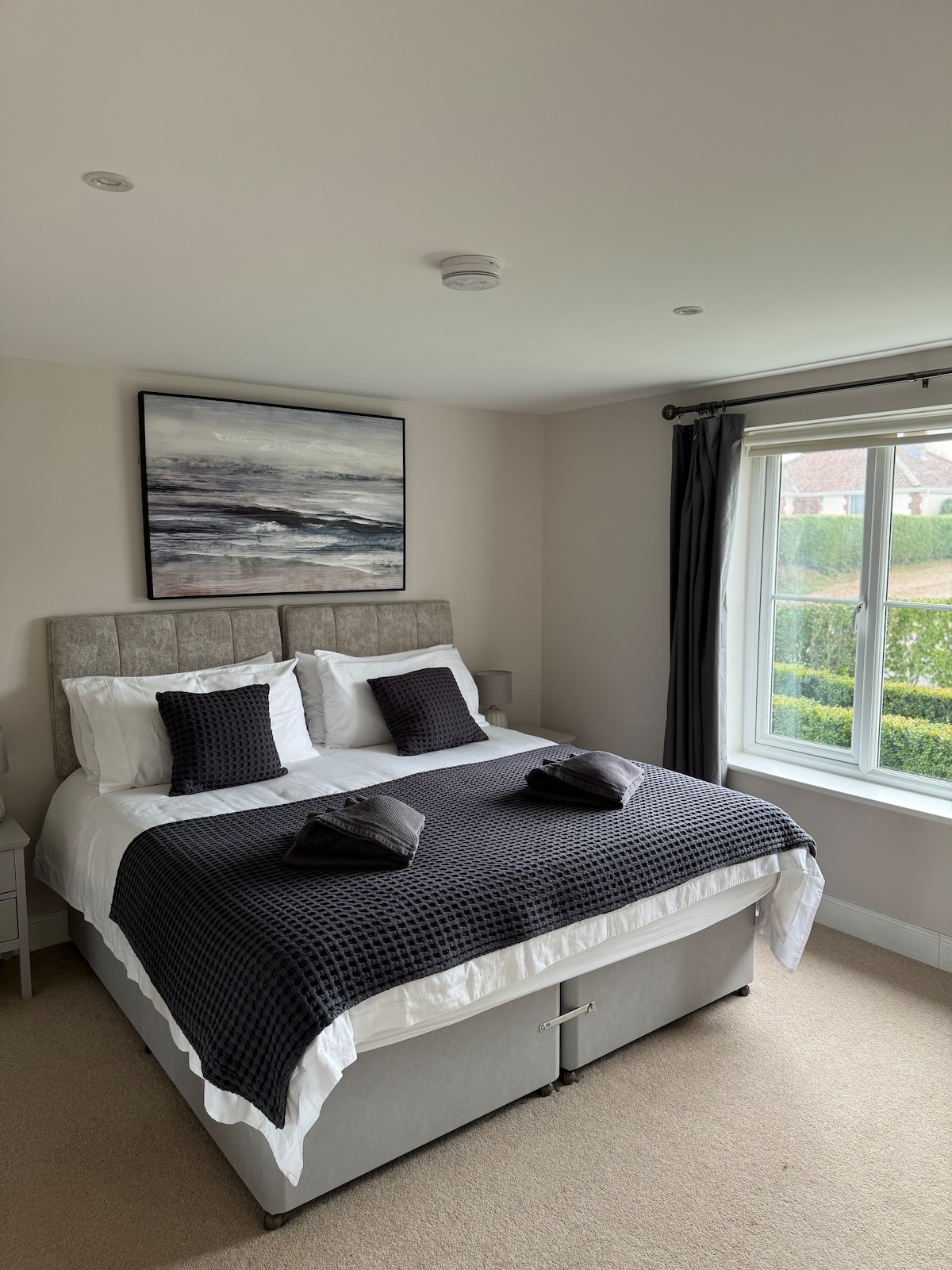 Bedroom 1: Downstairs bedroom with a super king size bed