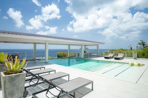 Luxury Ocean View Villa with Private Pool, Curaçao