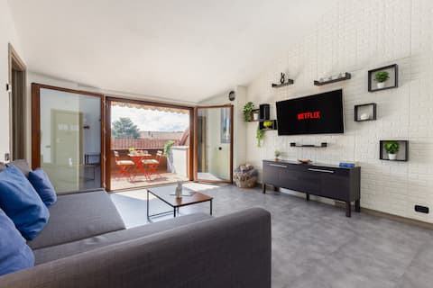 [8Min Airport Orio Al Serio] Luxury Penthouse Terrace