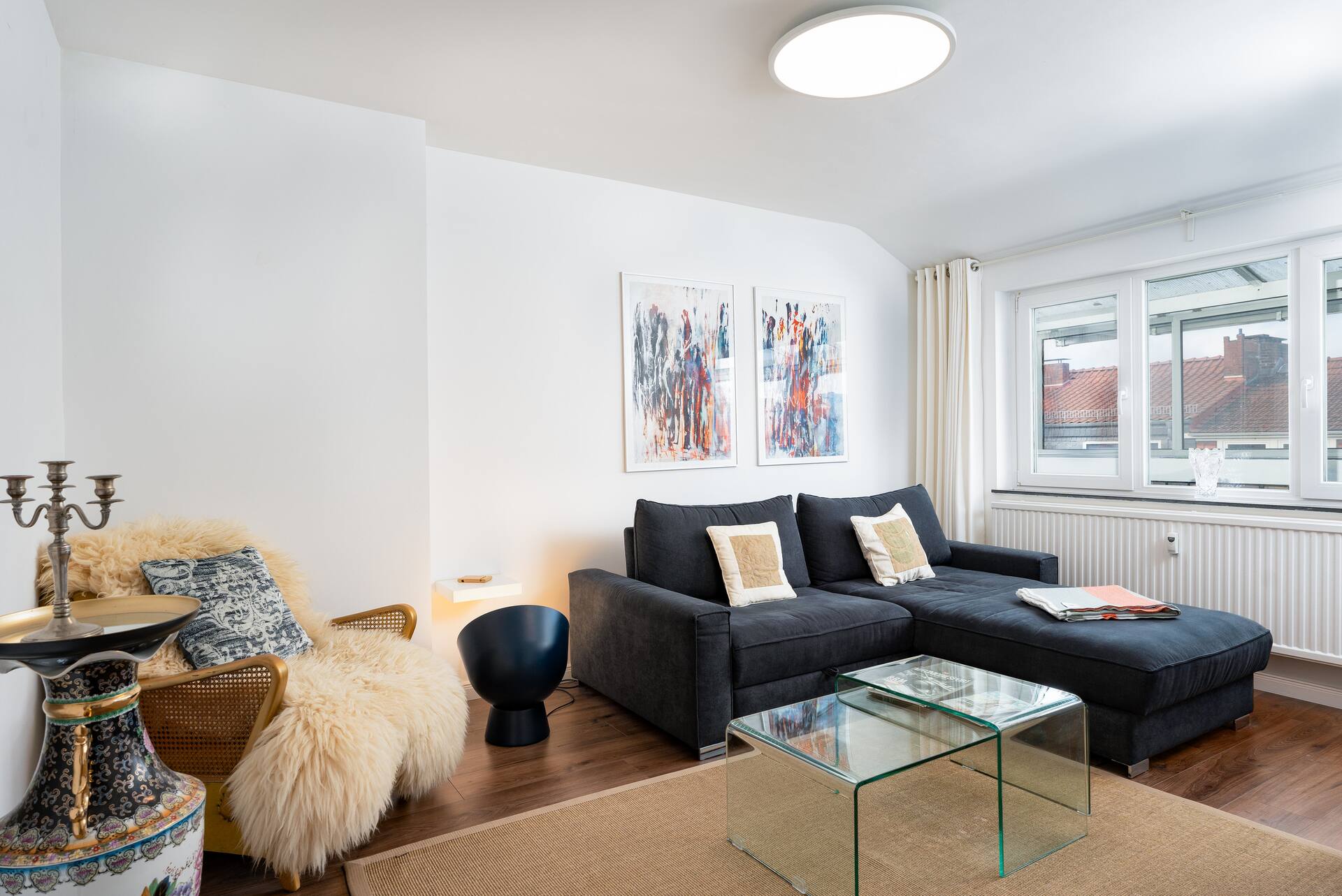 Penthouse Flat, 2 rooms, Weser, Viertel and town
