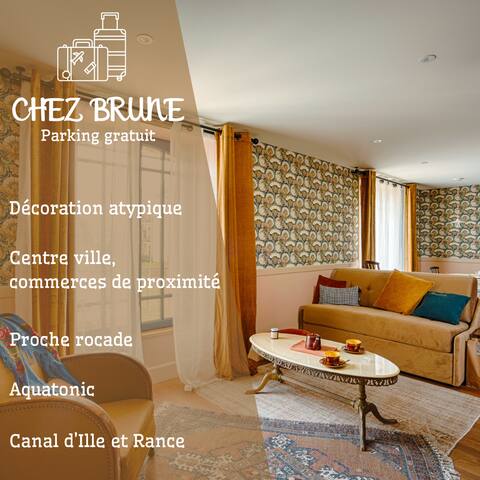 Chez Brune: house,center, parking