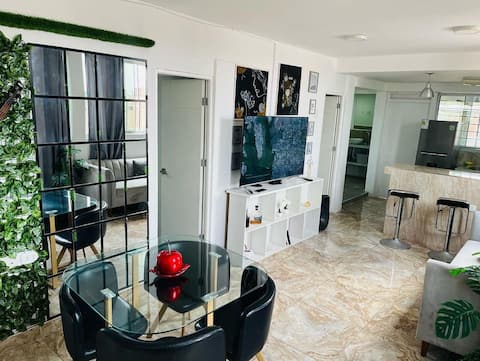 Central apartment, pleasant/Airport nearby
