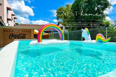 Kluang Swimming Pool Blues 11 Retro Homestay【KTV】
