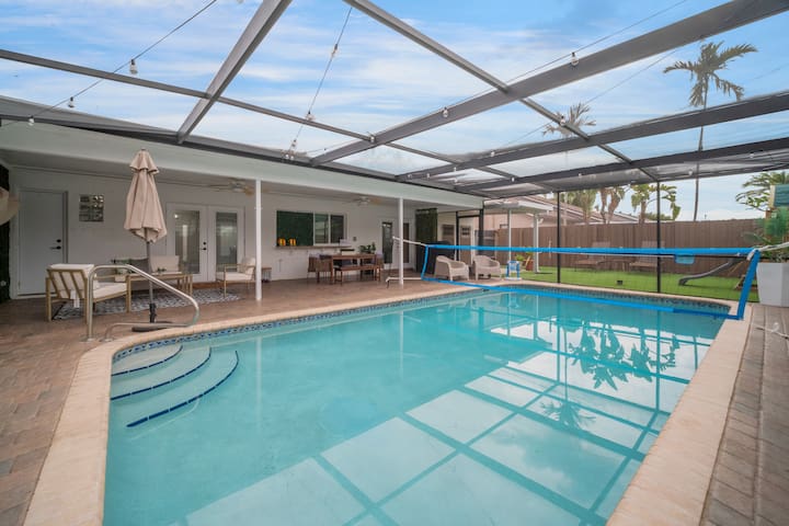Spacious 4BR • Pool & Game Room • Near FLL/Beach