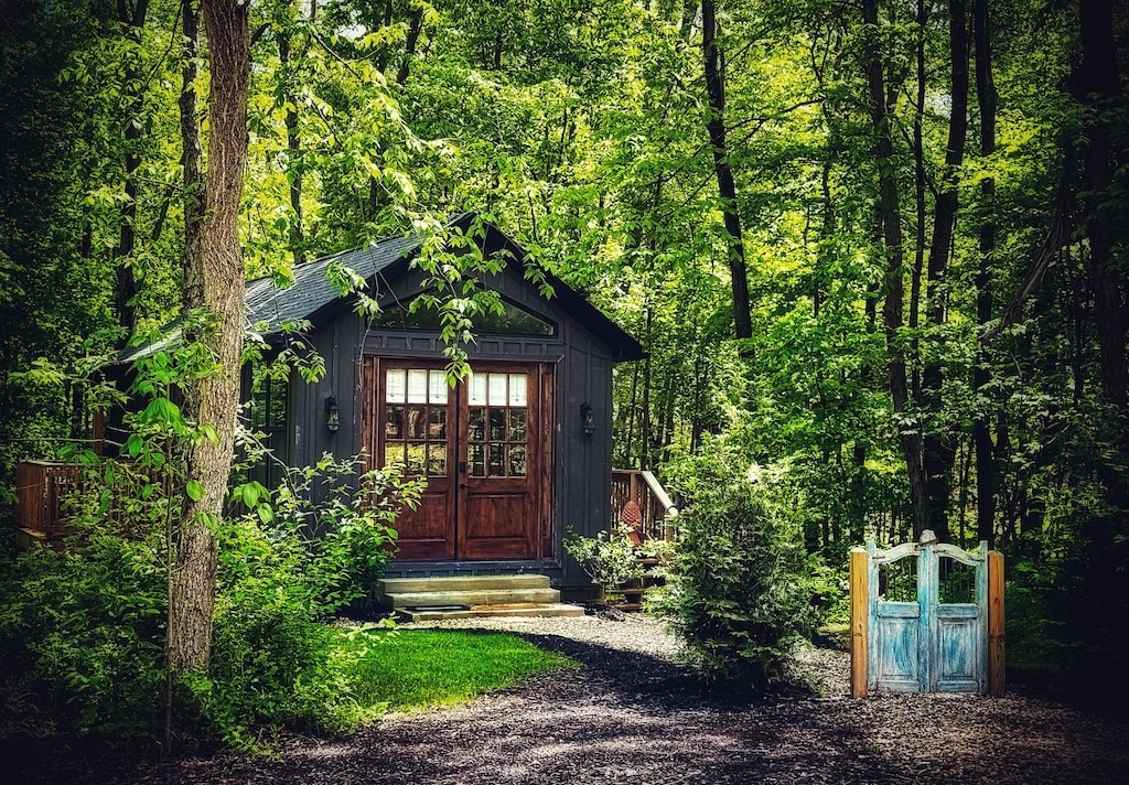 GloCabin Peaceful Retreat for Two w Forest Views Cabins for Rent in