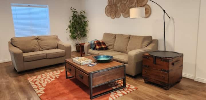 The couch is also a sofa bed!