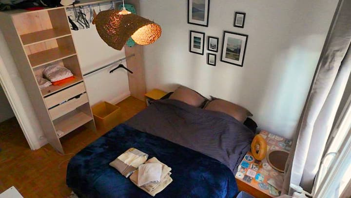 Vue en hauteur de la chambre 