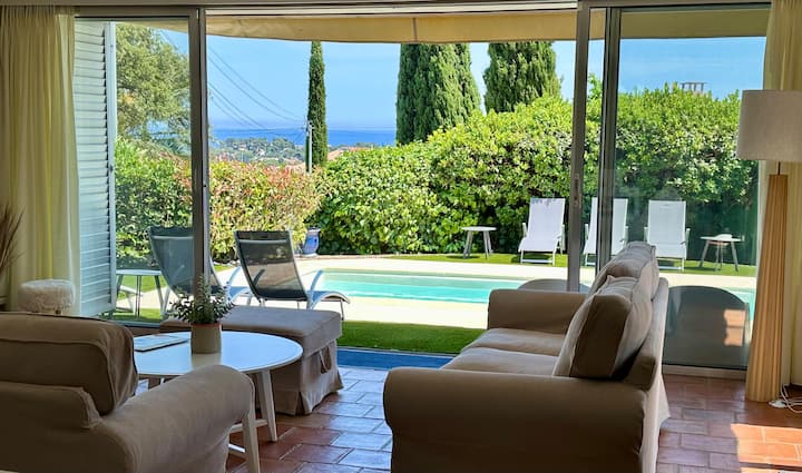 Villa Mahjong Piscine Vue Mer Clim. 6+2 Enfants - Rayol-Canadel-sur-Mer