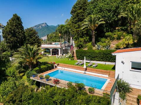Villa il Poggio swimming pool seaview Amalficoast