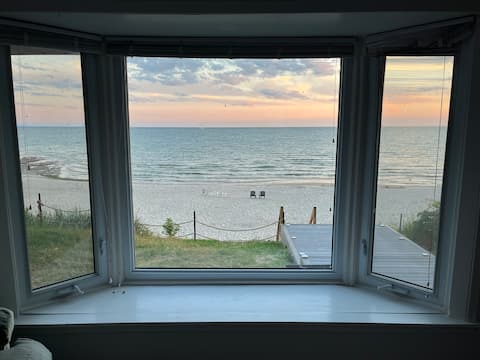 Beachfront Home with stairs to private sand beach!