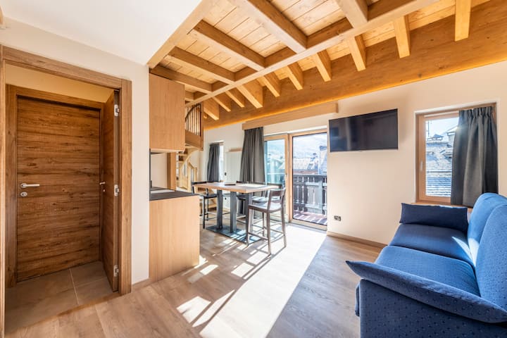 Attic One Bedroom Apartment | Residence Nevegall - Livigno