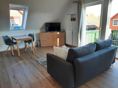 Studio with large balcony garden Usedom Baltic Sea